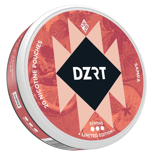 DZRT SAMRA TRADITIONAL HIGH-INTENSITY 10MG NICOTINE POUCHES 20-PC