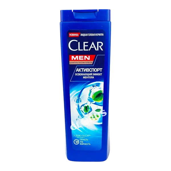 Шампунь UN Clear активспорт ментол муж 380мл
