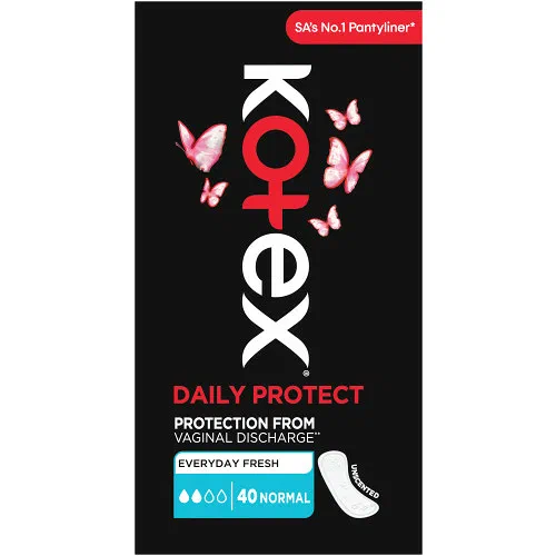 Kotex Pantyliners 40's Unscented Regular