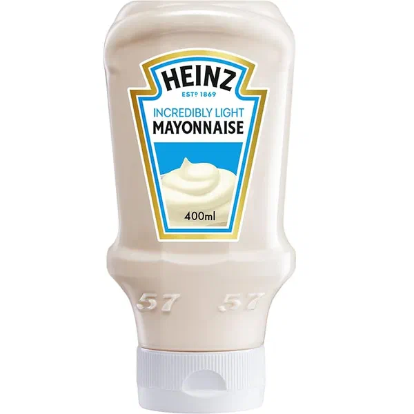 HEINZ LIGHT MAYONNAISE REDUCED FAT SQUEEZE BOTTLE 400ML