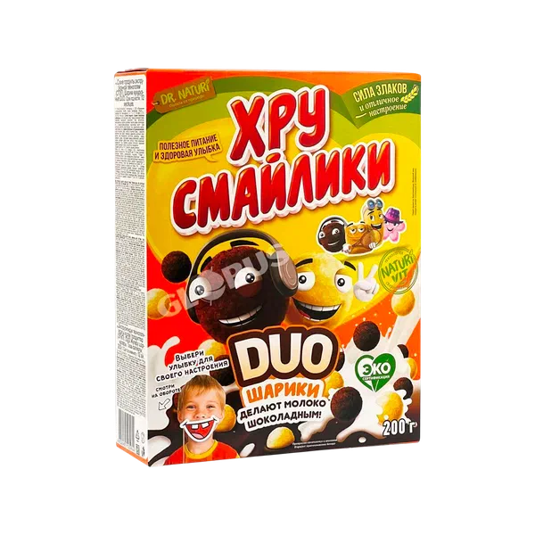Шарики кукуруз Хрусмайлики DUO 200г
