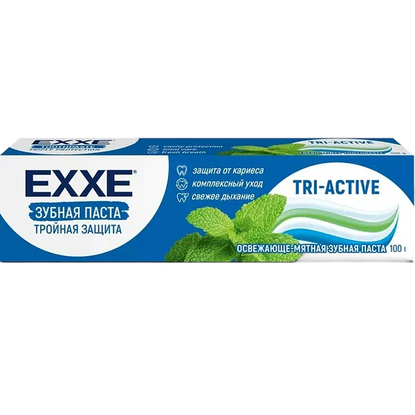 Exxe тройная защита 100г тиш пастасы