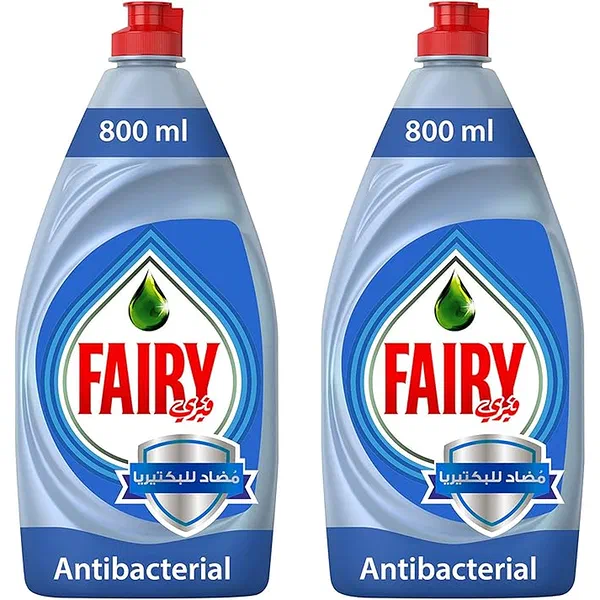 FAIRY PLUS ANTIBACTERIAL DISHWASHING LIQUID TWIN PACK 2X800ML