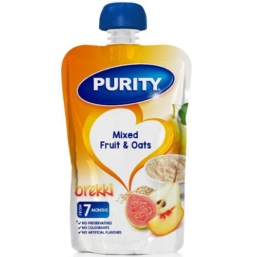 Purity Mixed Fruit & Oats Pouch 110ml