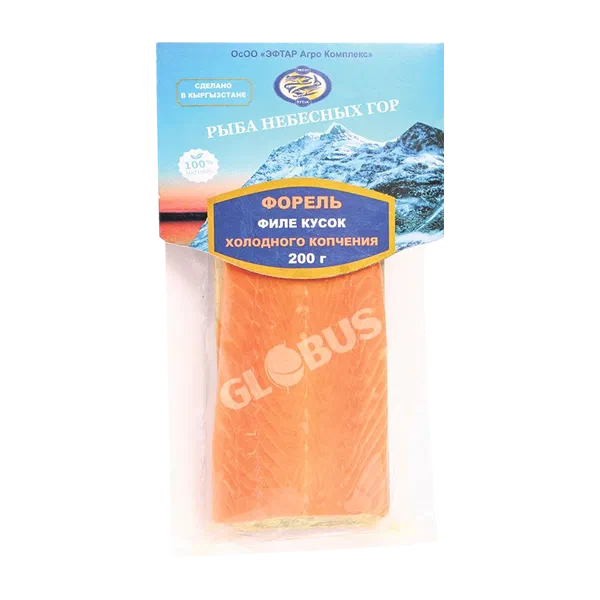 Рыба Эфтар Форель филе кусок копчен 180 г в/у