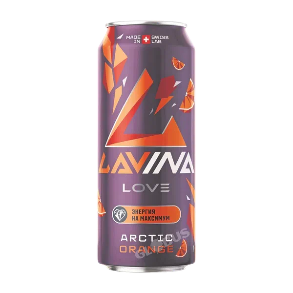 Напиток энергетический Lavina Arctic Orange безалк. 0,45л ж/б RG Brands Казахстан 12