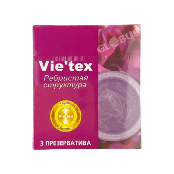 Презерватив Vie'tex Ребрист структ 3шт