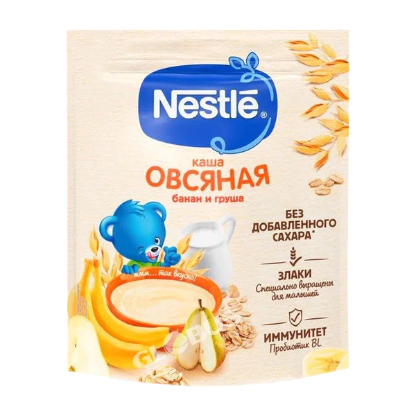 Каша дет. Nestle овсян. с груш. и бан с 6мес 200г