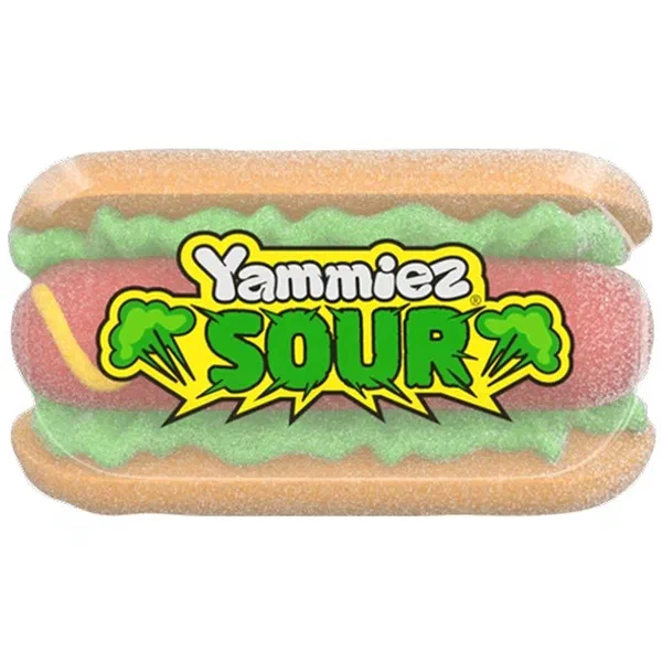 RELKON SOUR HOT DOG MALLOW 50G - SOUR HOT DOG MARSHMALLOW GUM