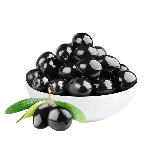 Spanish Black Olives Jumbo Low Salt