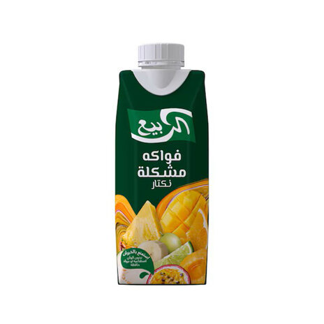 Al Rabie 100% Orange Juice No Added  Sugar 250 Ml