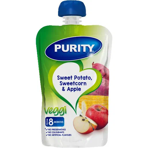 Purity Sweet Potato Apple & Sweetcorn Pouch 110ml