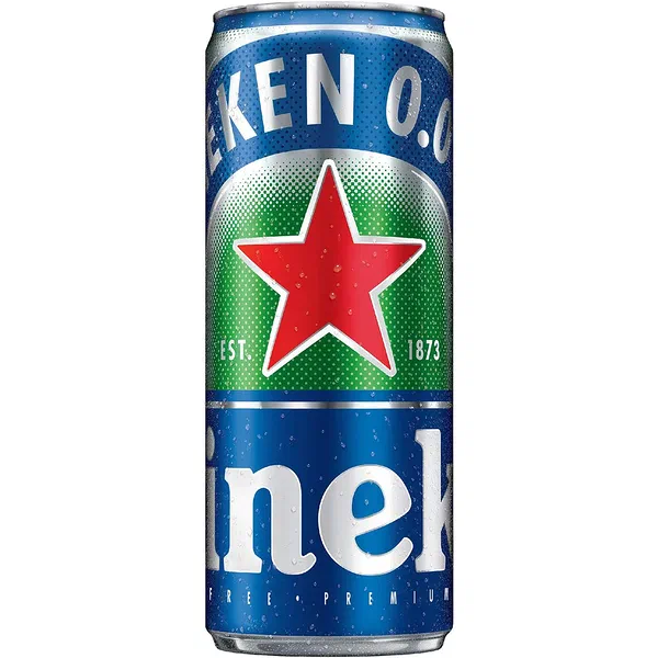 HEINEKEN 0.0 NON-ALCOHOLIC PREMIUM MALT BEVERAGE 250ML CAN