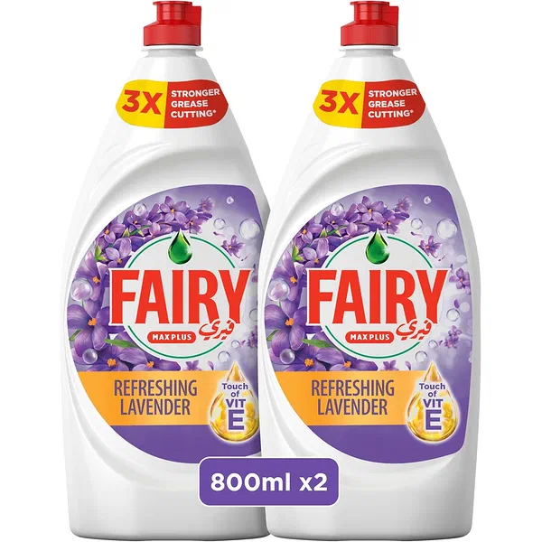 FAIRY LAVENDER SCENTED DISHWASHING LIQUID TWIN PACK 2X800ML