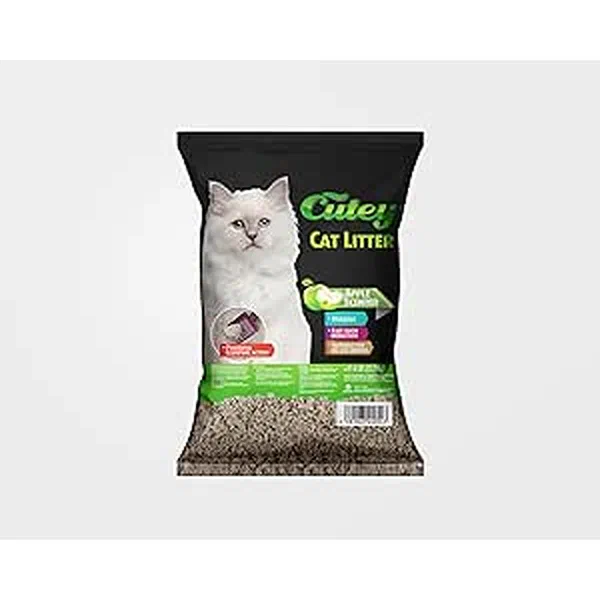CUTEY PREMIUM APPLE SCENTED CLUMPING CAT LITTER 2.7KG