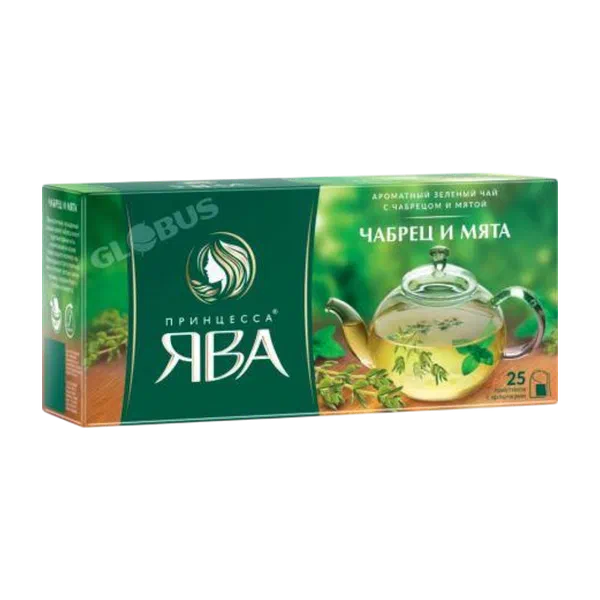 Чай Принцесса Ява зел. чабрец/мята 25пак