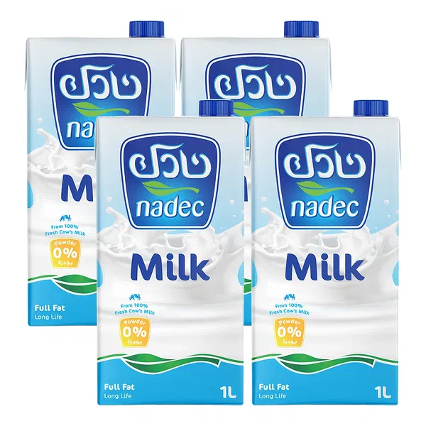 NADEC LONG LIFE LOW FAT MILK 4-PACK VALUE SET 4X1 LITER