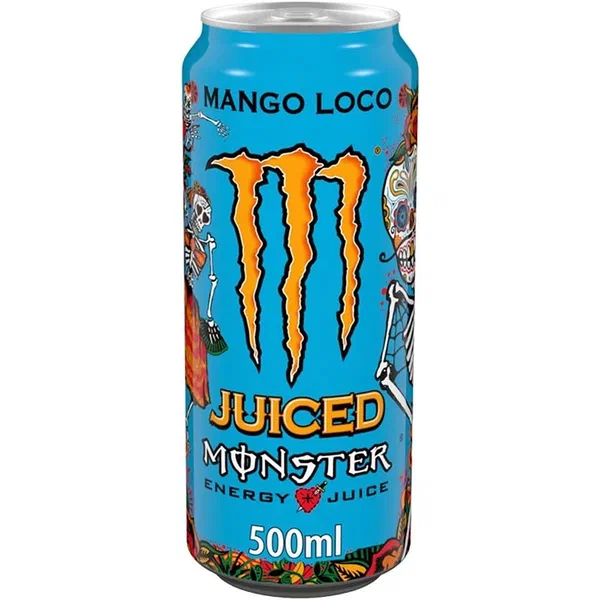 MONSTER ENERGY MANGO LOCO 500ML - MONSTER MANGO LOCO ENERGY DRINK LARGER