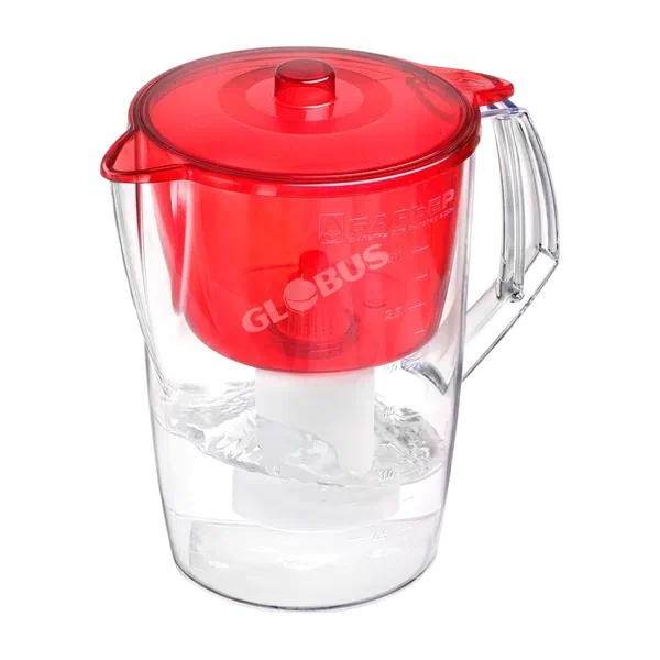 Кувшин д/воды Барьер Лайт красный 3,6л GL