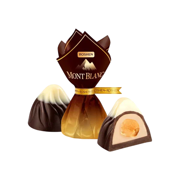 Roshen Mont Blanc токой жаңгак мн шок конфеттер салм.
