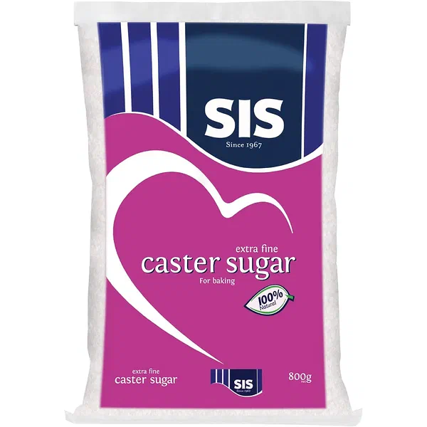 SIS PREMIUM CASTER SUGAR FINE GRAIN TRADITIONAL BAKERY GRADE 1KG