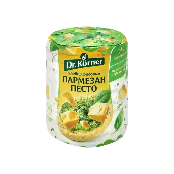 Хлебцы Dr.Korner рисовые песто пармезан 80г