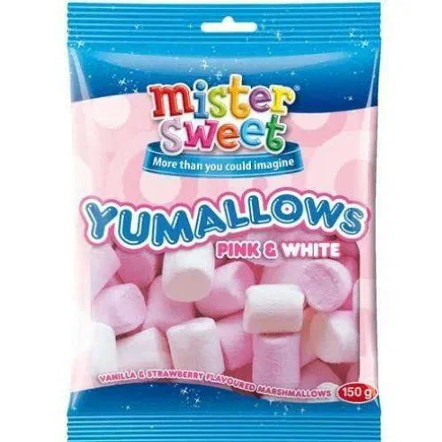 Mister Sweets Yumallows Pink & White 150g