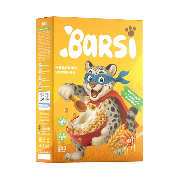 Barsi  шакекче жүгөрүлөрү бал м/н 250г
