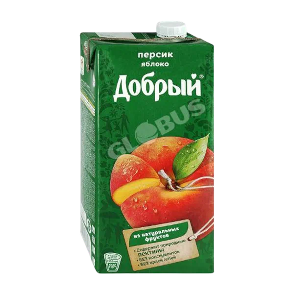 Нектар Добрый персик/яблоко 2л т/п Россия 6
