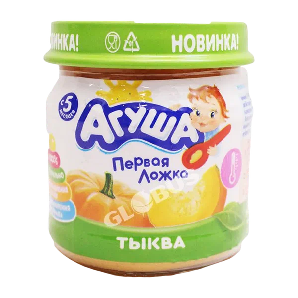 Пюре дет. Агуша овощн. тыква с 5мес 80г ст/б ВБД