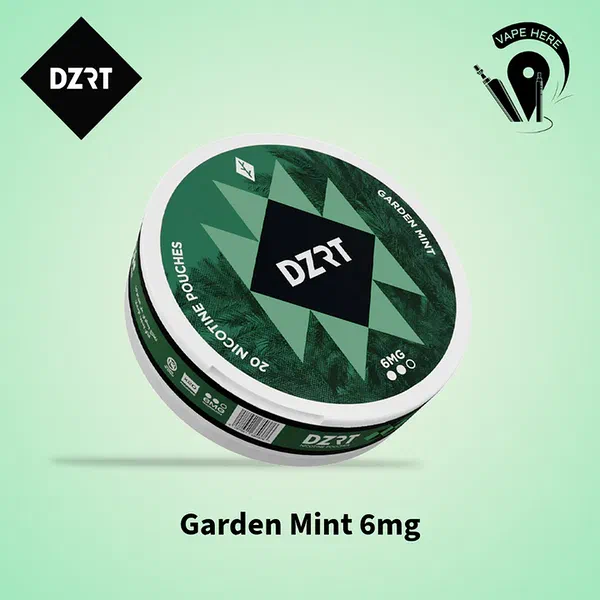 DZRT GARDEN MINT REFRESHING 6MG NICOTINE POUCHES 20-PIECE
