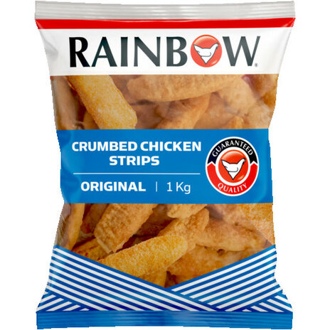 Rainbow Frozen Original Crumbed Chicken Strips 1kg