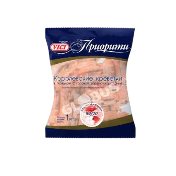 Креветки Vici Королевские в панцире 50/70 500г