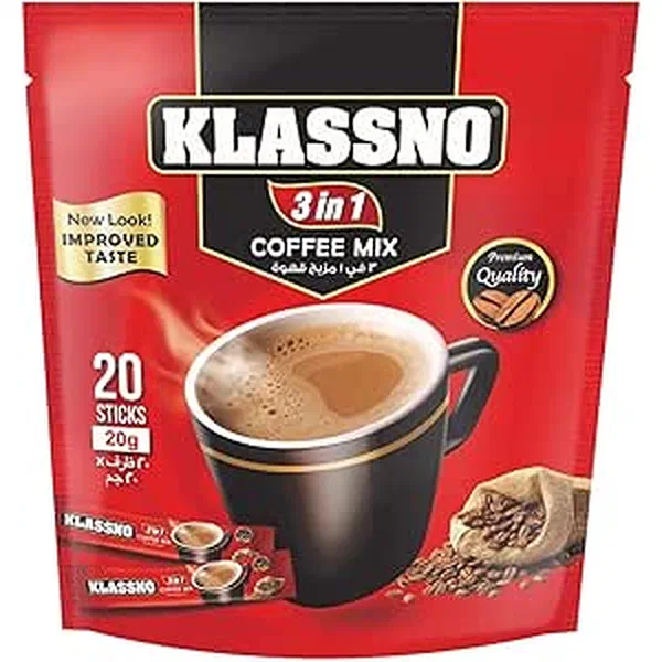 KLASSNO 3-IN-1 INSTANT COFFEE MEGA VALUE 25+5 FREE 20G PACK