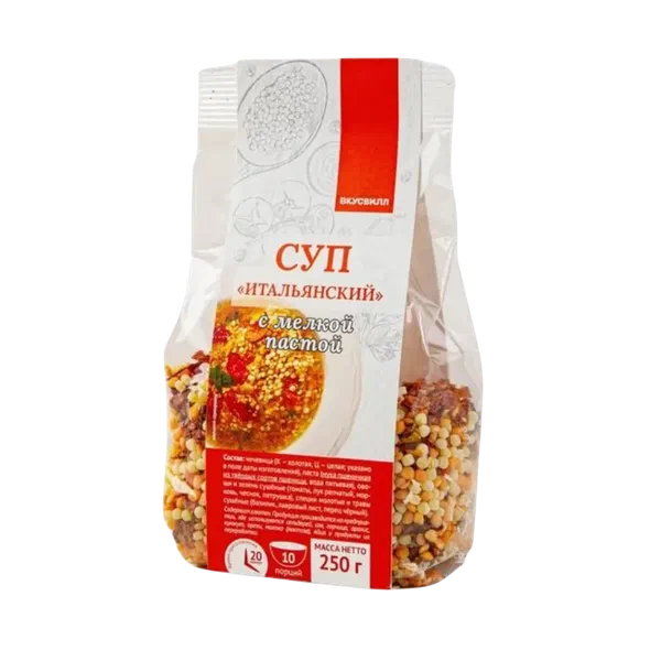 Суп Вкусвилл Итальянский с мелкой пастой 250г