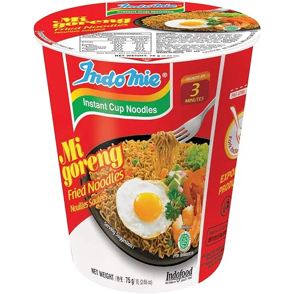 INDOMIE FRIED MI GORENG ORIGINAL FLAVOR INSTANT NOODLE CUP 75G