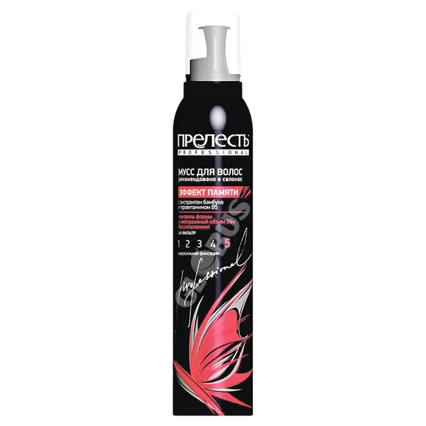 Мусс д/укладки волос Прелесть Proff Эффект памяти 160мл