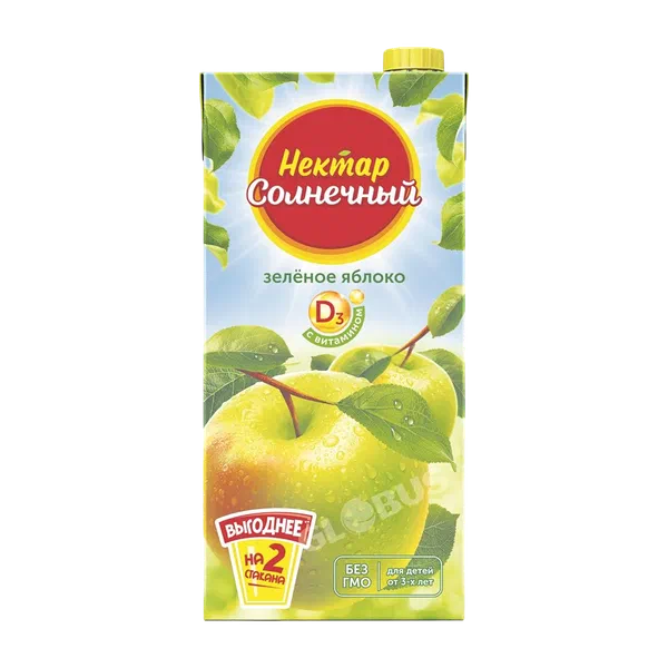 Нектар Солнечный зел.ябл. 1,9л т/п RG Brands Казахстан 6