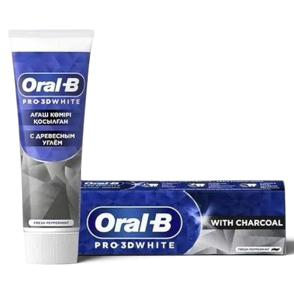 P&G Oral B Pro-3D White древесный уголь тиш пастасы 75мл