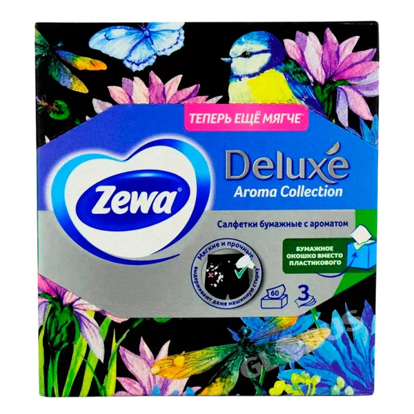 Салфетки Zewa Deluxe Aroma Collection 60шт