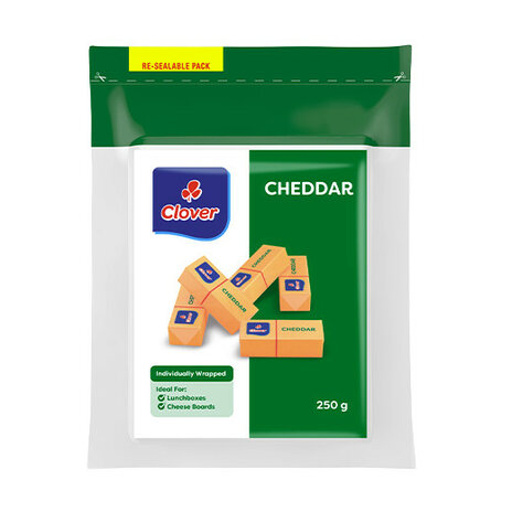 Clover Cheddar Portions 10x25g