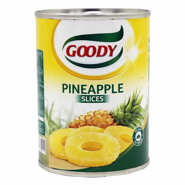 GOODY PREMIUM SLICED PINEAPPLE IN SYRUP 568G