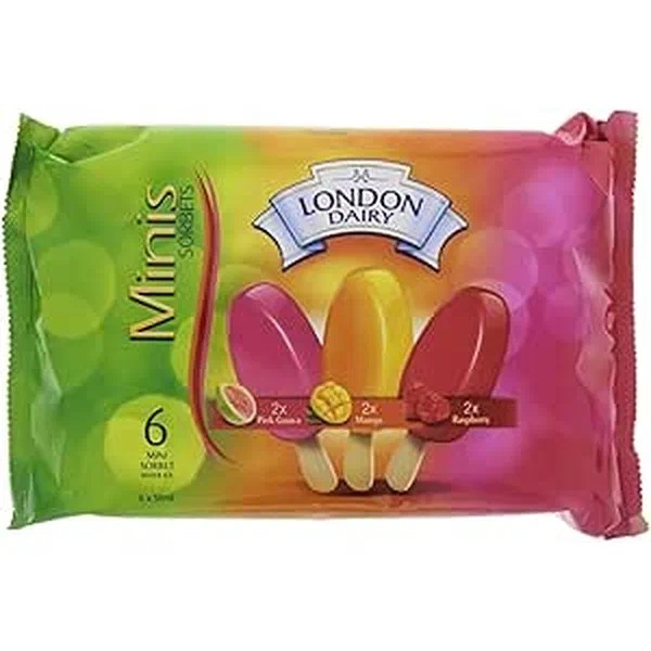 L-D 6 MINIS SORBET 3FLV 6X50ML - MINI SORBET 3 FLAVORS ICE CREAM