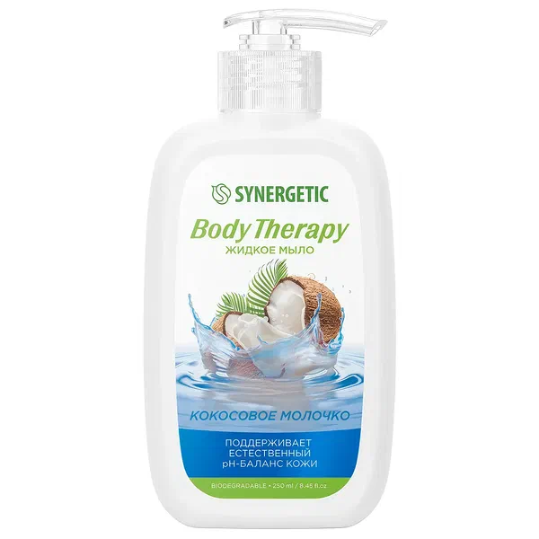 Мыло Synergetic Body Therapy жидк кокос 250мл