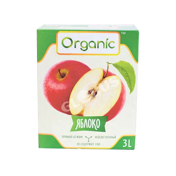 Сок Organic ябл.неосветл 3л т/п Organic Кыргызстан 4