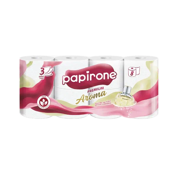 Бумага туал Papirone Aroma 8шт