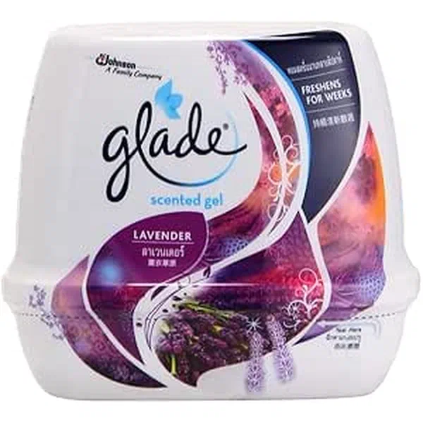 GLADE LAVENDER SCENTED GEL LONG-LASTING AIR FRESHENER 180G