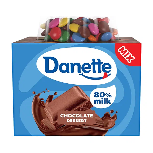 DANETTE CHOCOLATE 7+1X75G - CHOCOLATE PUDDING MULTIPACK