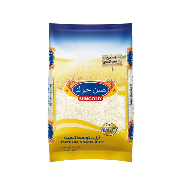 Sungold Medium Grain Rice 5Kg