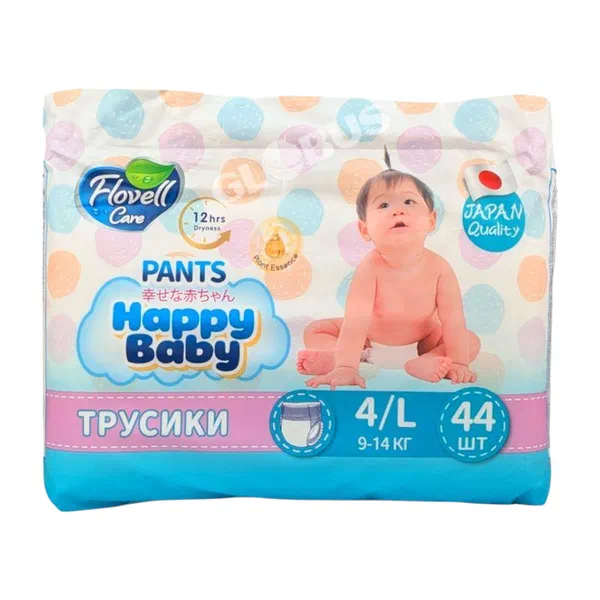 Трусики детск Flovell Happy Baby 4 L 44шт